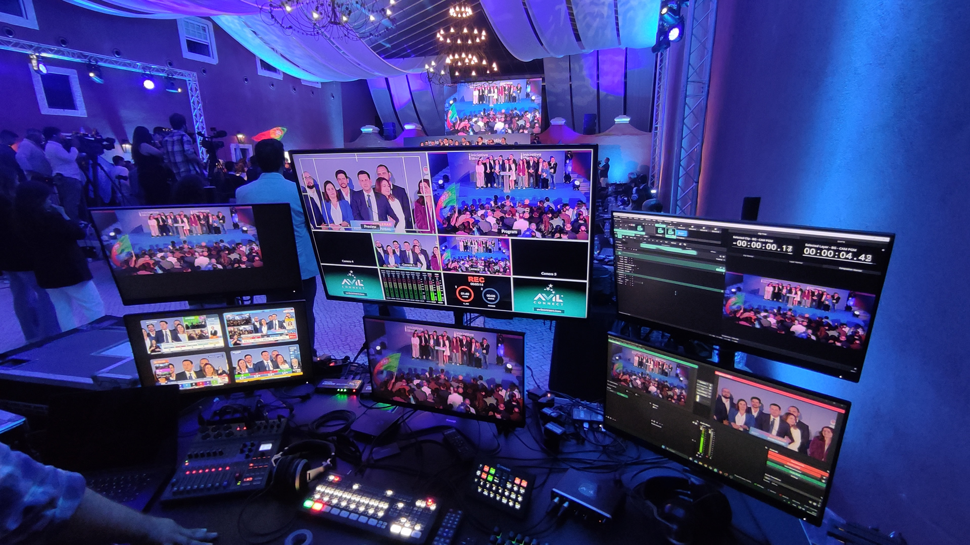 AVIL Connect Transmissão Ao Vivo com sistema 4K